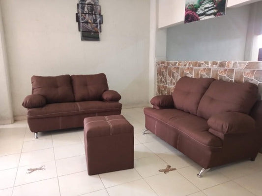 SALA DEPARTAMENTAL LUNA 2 PIEZAS CON TABURETE ✨PAGO SEMANAL $295✨