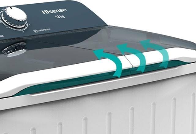 LAVADORA SEMIAUTOMÁTICA DOBLE TINA HISENSE 13KG.✨PAGO SEMANAL $170✨