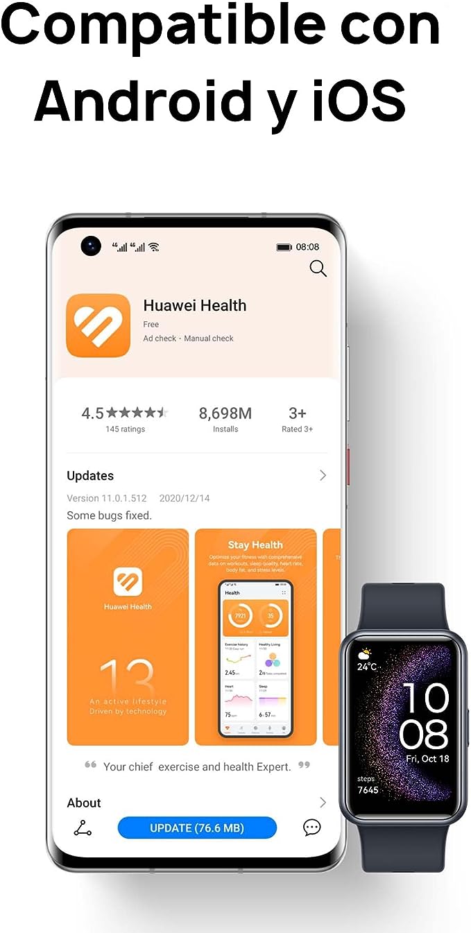 SMARTWATCH HUAWEI FIT ELEGANT✨PAGO SEMANAL $80✨