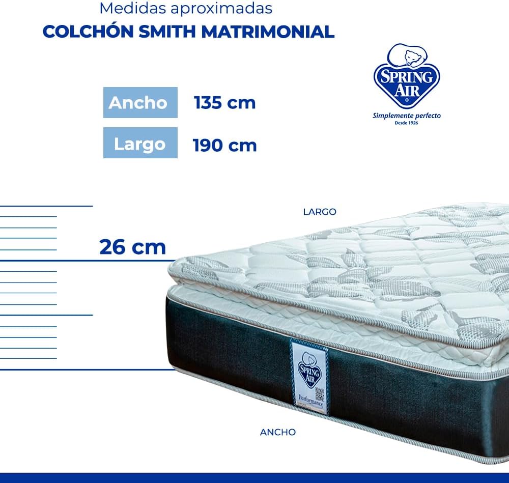 COLCHON KING SIZE SPRING AIR  CONFORT MEDIO ✨PAGO SEMANAL $205✨