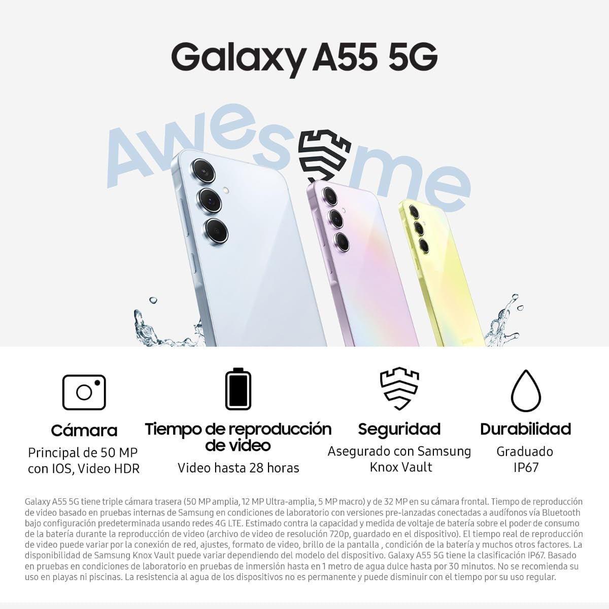 SAMSUNG GALAXY A55   8+128GB ✨PAGO SEMANAL $225✨