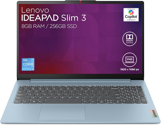 LAPTOP LENOVO IDEAPAD SLIM 15.6" 8GB RAM+256GB i3  💻 ✨PAGO SEMANAL $200✨