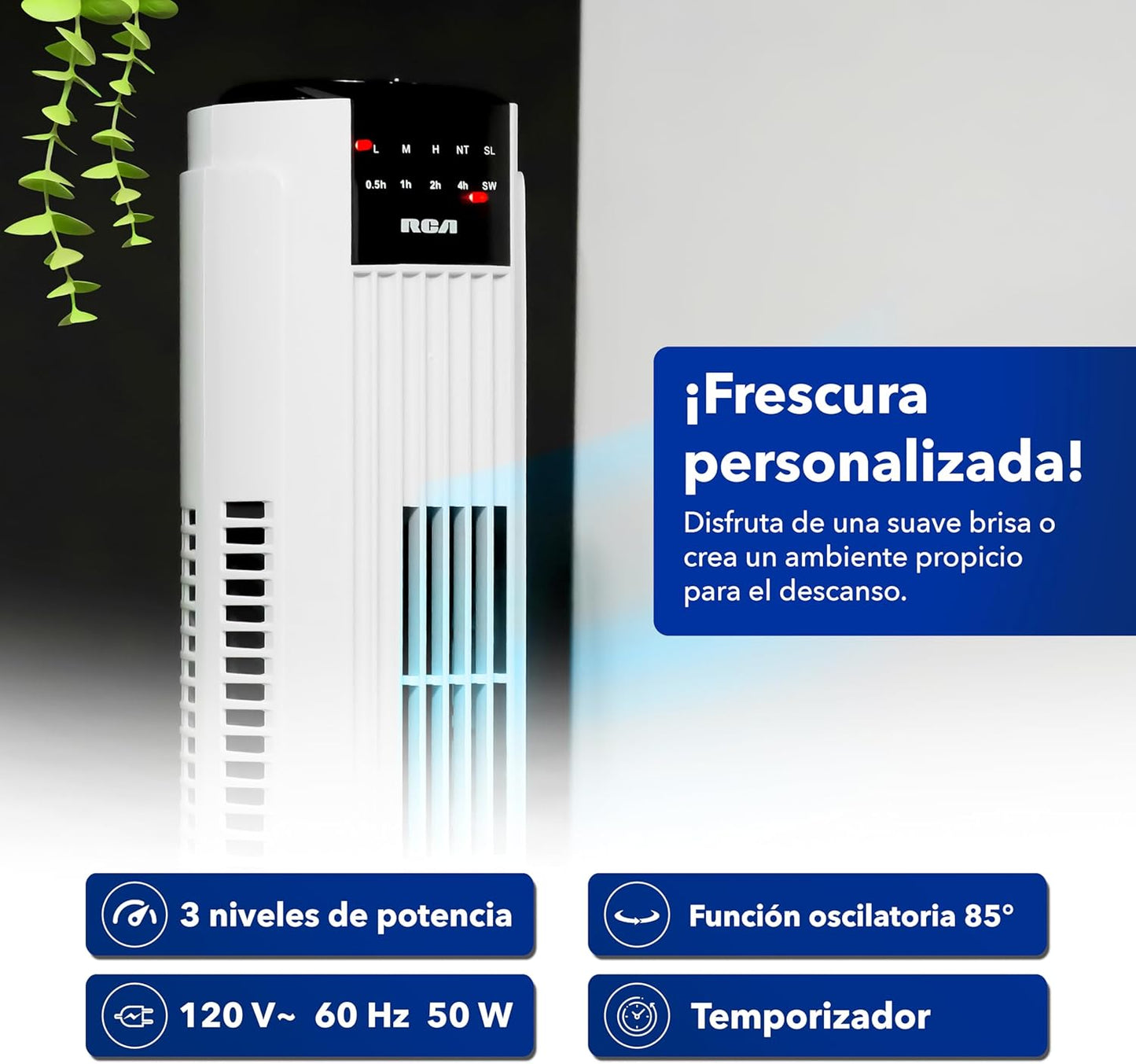 VENTILADOR DE TORRE RCA 3 VELOCIDADES  🔥PAGO SEMANAL $50.00🔥