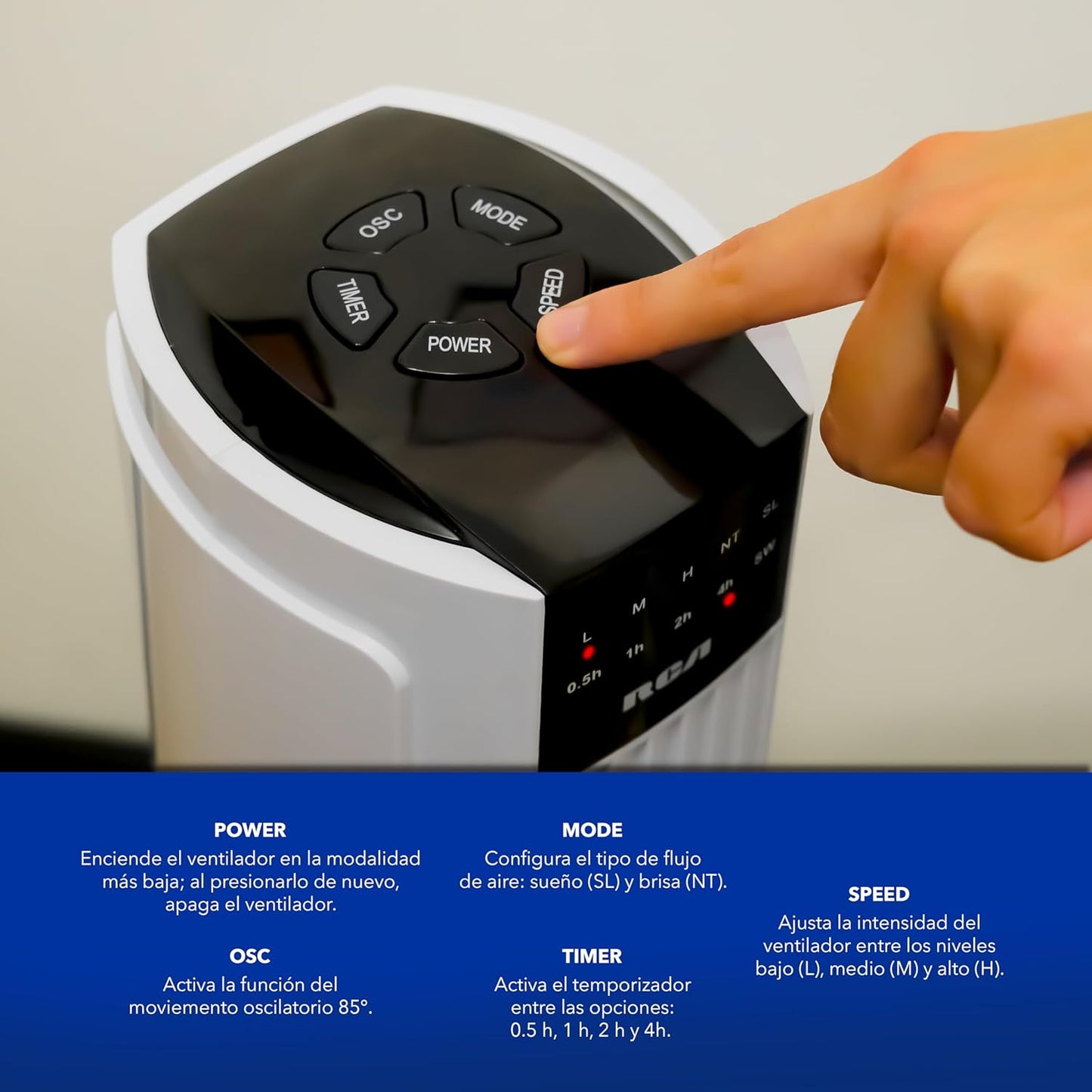 VENTILADOR DE TORRE RCA 3 VELOCIDADES  🔥PAGO SEMANAL $50.00🔥