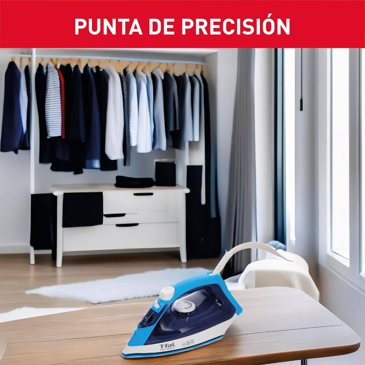 PLANCHA T-FAL EASY STEAM 1200 W  Suela Duraglide XL ✨PAGO SEMANAL $35✨