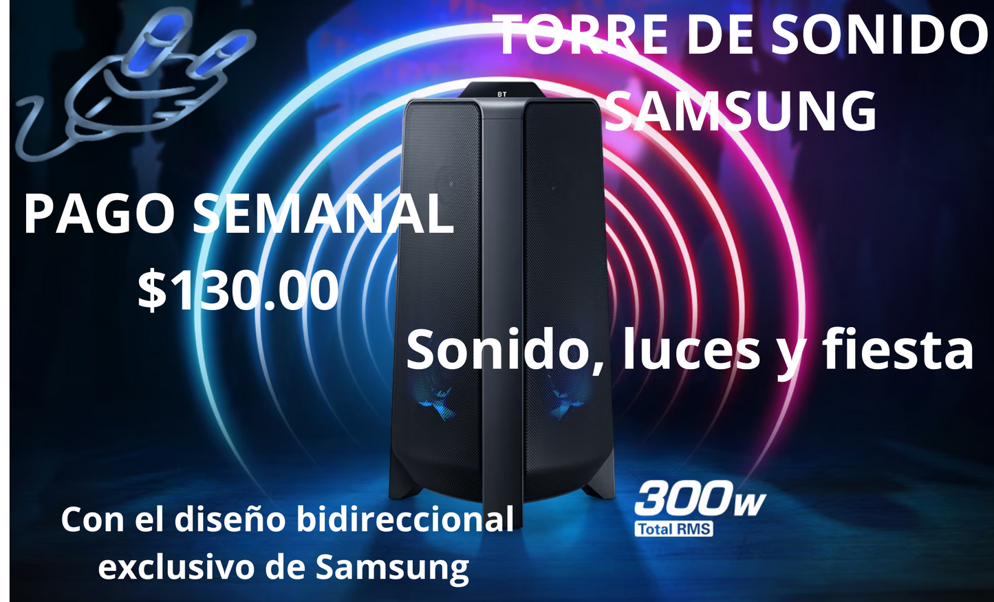 BOCINA ALTAVOZ SAMSUNG TOWER 300 W ✨PAGO SEMANAL $130✨