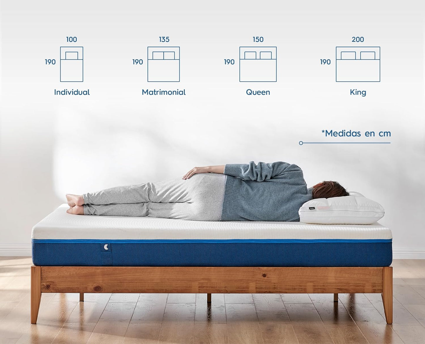 COLCHON KING SIZE LUUNA BLUE  🔥PAGO SEMANAL $230🔥