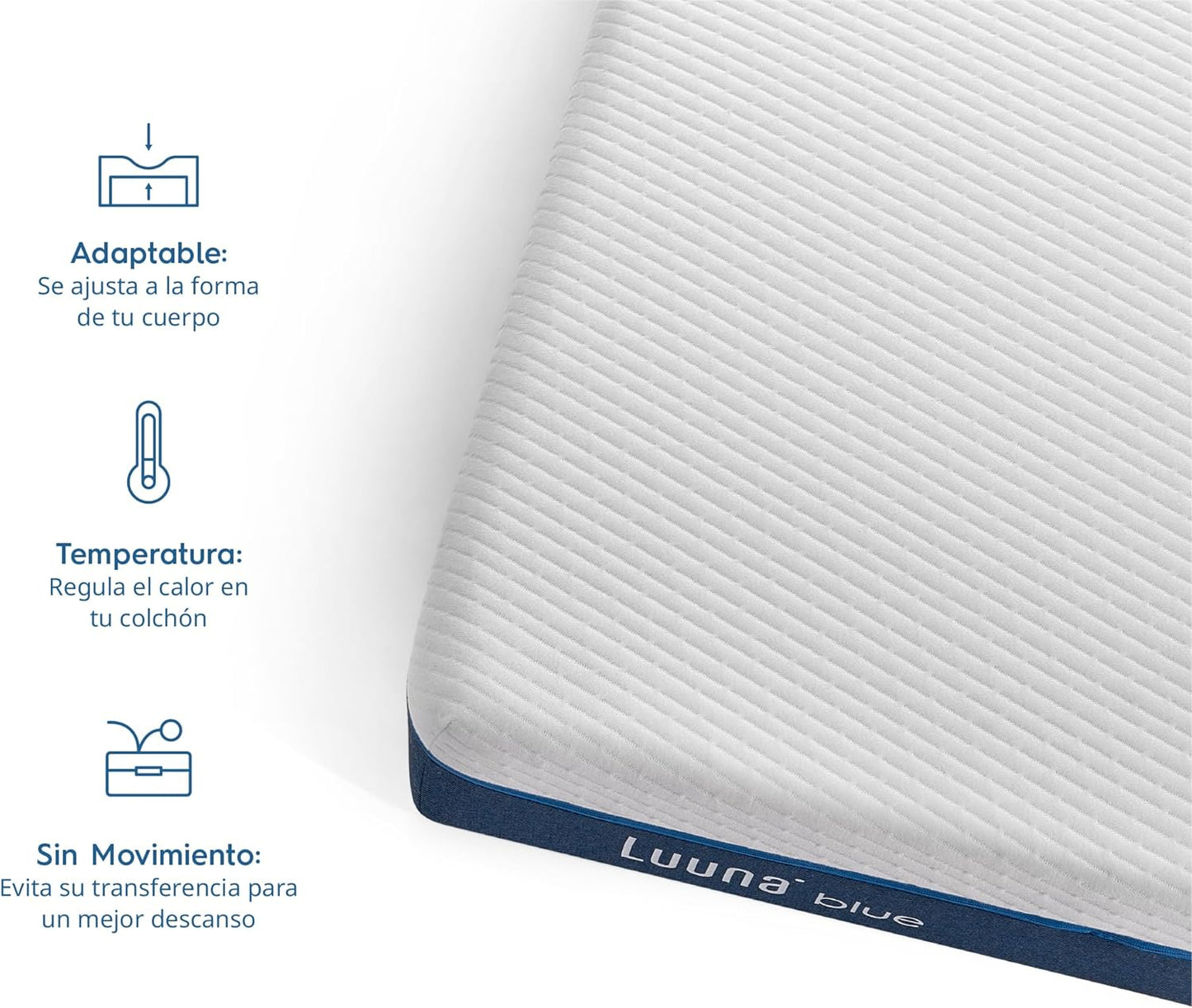 COLCHON MATRIMONIAL LUUNA BLUE  🔥PAGO SEMANAL $165🔥
