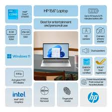 LAPTOP HP 15.6" 8GB RAM+256GB ALMACENAMIENTO i3 💻 ✨PAGO SEMANAL $190✨